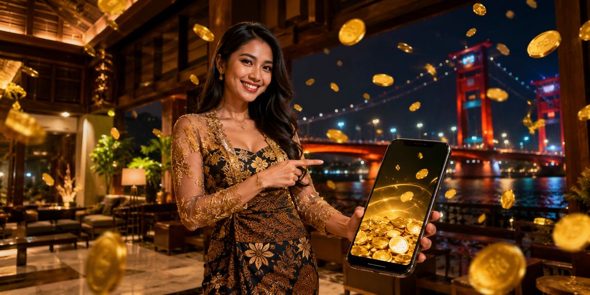 Pengguna mengakses casino mobile di ponsel sambil menikmati kopi Vietnam